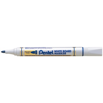 Marker tabla Pentel, varf rotund, 4.2 mm, Albastru Marker tabla Pentel, varf rotund, 4.2 mm, Albastru