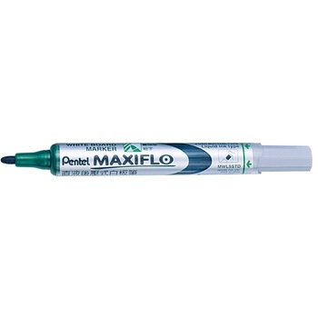 Marker tabla Pentel Maxiflo, varf rotund, 4mm, Verde Marker tabla Pentel Maxiflo, varf rotund, 4mm, Verde