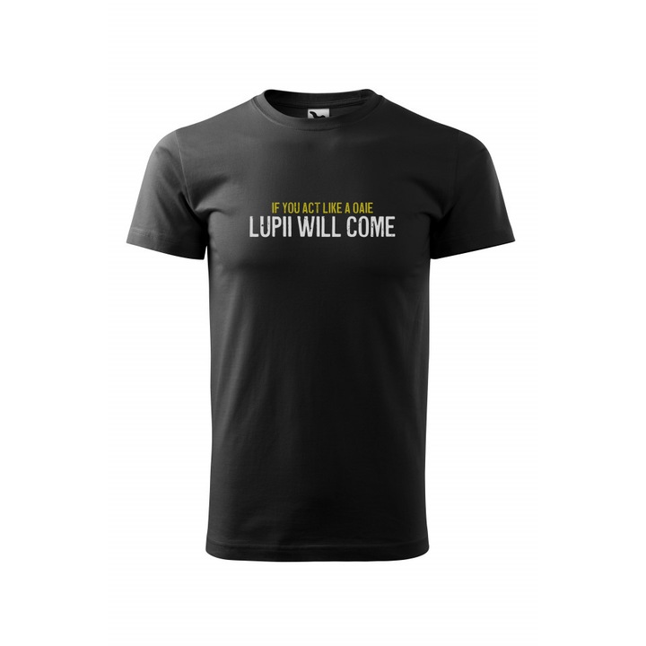 Tricou barbati, Lupii will come, S, Negru