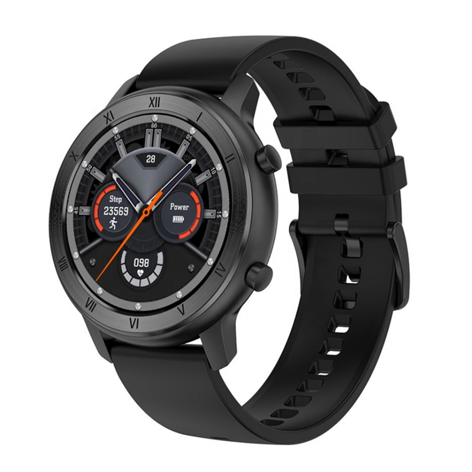 Ceas Smartwatch si Bratara Inteligenta 2 in 1 Dreamtime 89, Full Color OLED display, Notificari Apeluri/SMS/Whatsapp/Facebook, IP68, Monitorizare ciclu menstrual, puls si bataile inimii, 8 Moduri Sport, Interfete multiple, Black Silicon