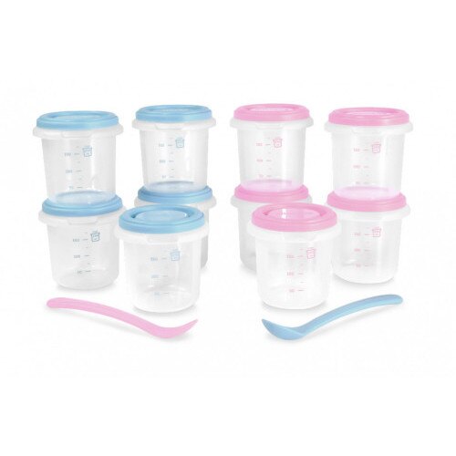 Set Miniland Baby 10 Recipiente Ermetice Azure - Rose 250 ml