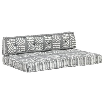 Perna pentru canapea din paleti, vidaXL, Textil/Spuma, 120 x 80 x 39 cm, Gri Perna pentru canapea din paleti, vidaXL, Textil/Spuma, 120 x 80 x 39 cm, Gri