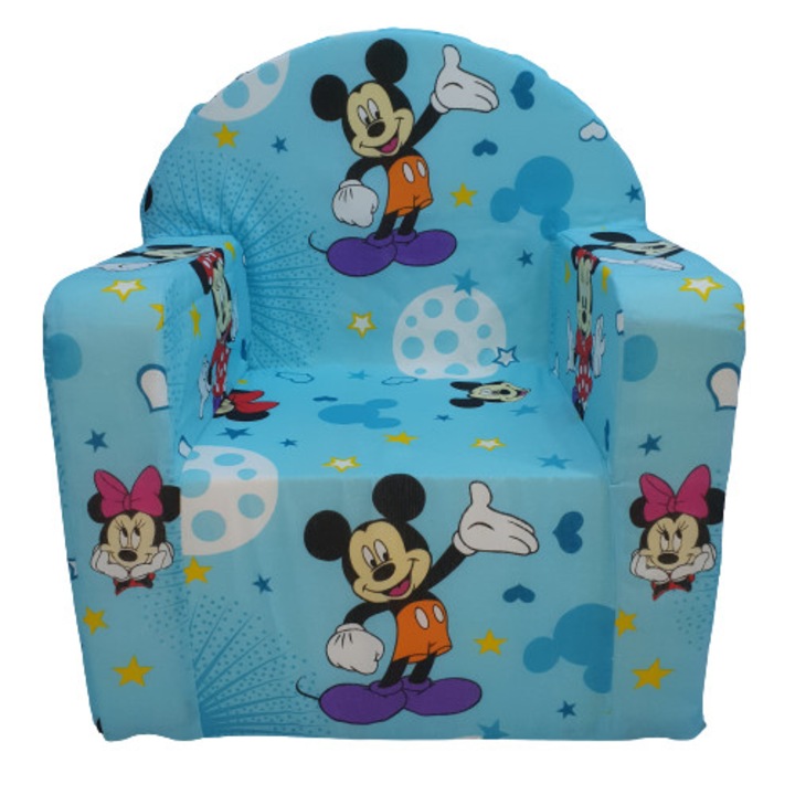 Fotoliu fix Blue MELI & MAIA , 53x39x60 cm