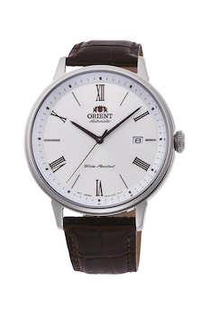 ORIENT, Ceas automatic cu o curea de piele cu model piele de reptila, Maro inchis ORIENT, Ceas automatic cu o curea de piele cu model piele de reptila, Maro inchis