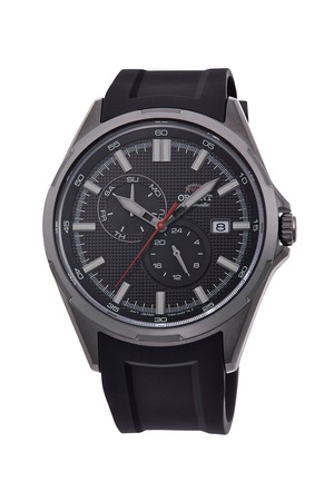 ORIENT, Автоматичен часовник със силиконова каишка, Черен