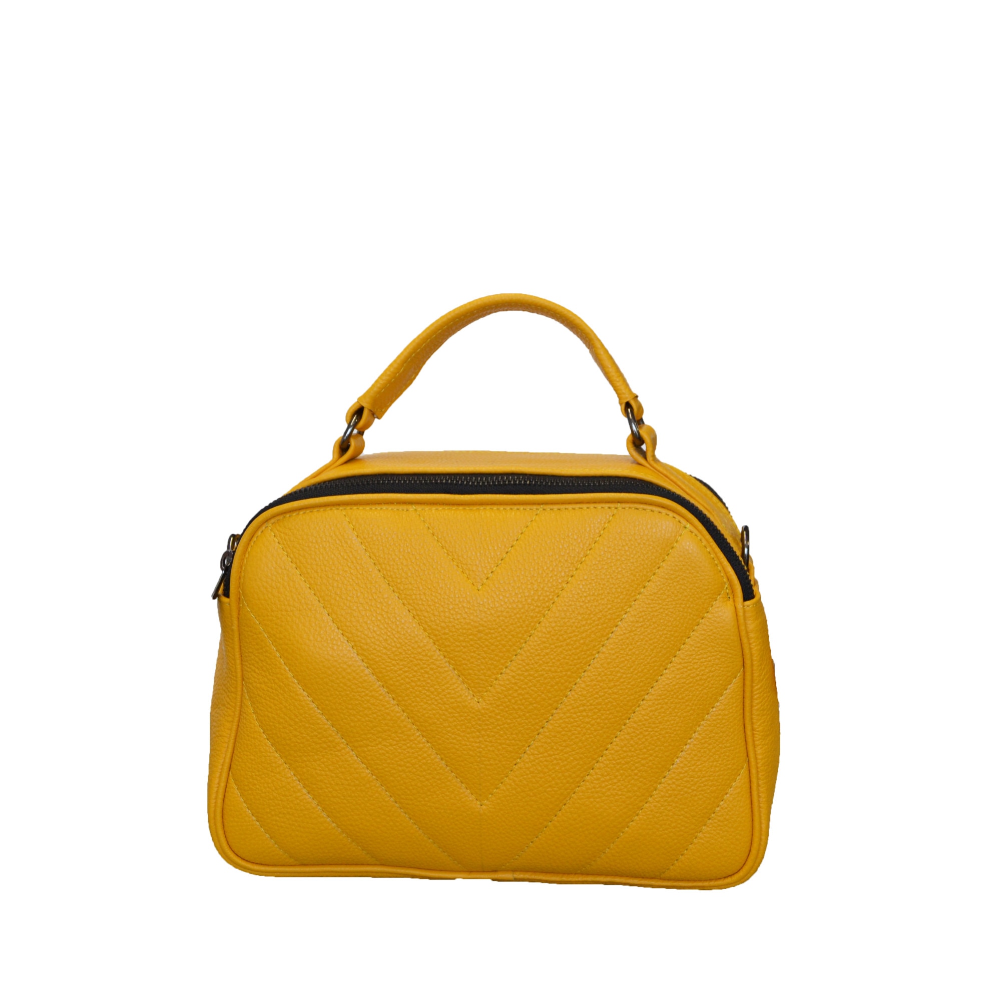 Geanta dama,Zea,galbena 26x11x18