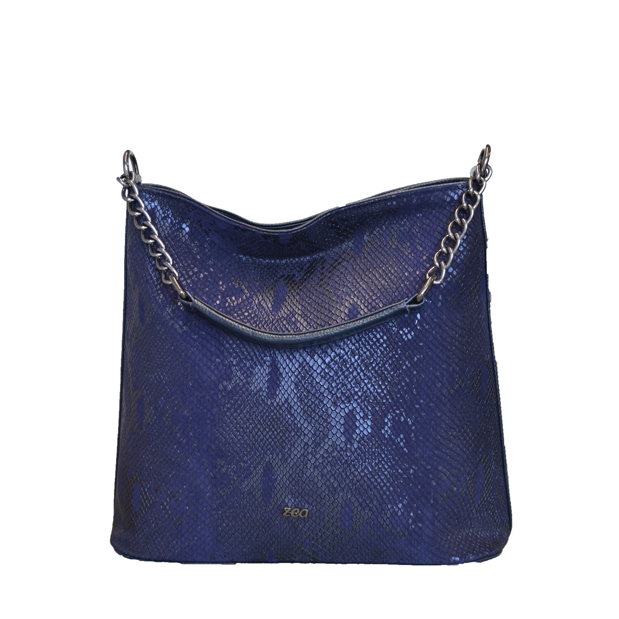 Geanta dama,Zea,blue sarpe,32x14x32