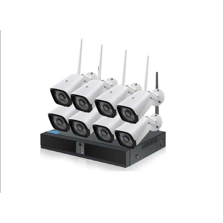 Безжично Видеонаблюдение 5G Kit, 8 камери, FULL HD, IR