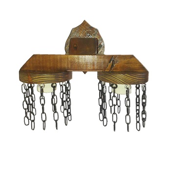 Corp iluminat decorativ rustic Metaxa Wood OD20, E27, lemn, culoare stejar, 26x18x23 cm Corp iluminat decorativ rustic Metaxa Wood OD20, E27, lemn, culoare stejar, 26x18x23 cm