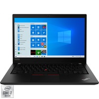 Laptop ultraportabil Lenovo ThinkPad T14 cu procesor Intel Core i7-10510U pana la 4.90 GHz, 14", Full HD, 16GB, 512GB SSD, Intel UHD Graphics, Windows 10 Pro, Black