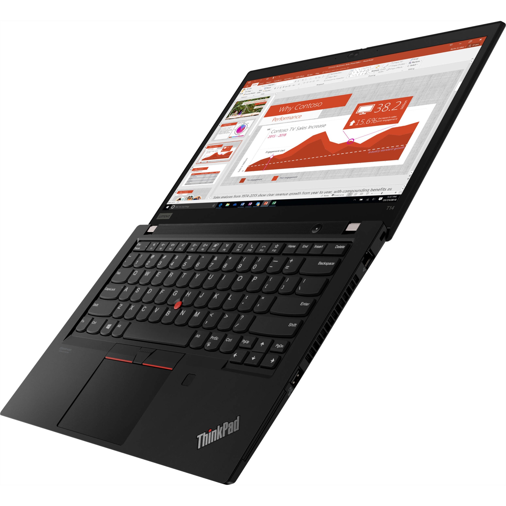Laptop ultraportabil Lenovo ThinkPad T14 Gen 1 cu procesor Intel