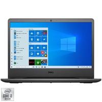 Laptop ultraportabil Dell Vostro 3401 cu procesor Intel Core i3-1005G1 pana la 3.40 GHz, 14", Full HD, 8GB, 256GB SSD, Intel UHD Graphics, Windows 10 Pro, Black