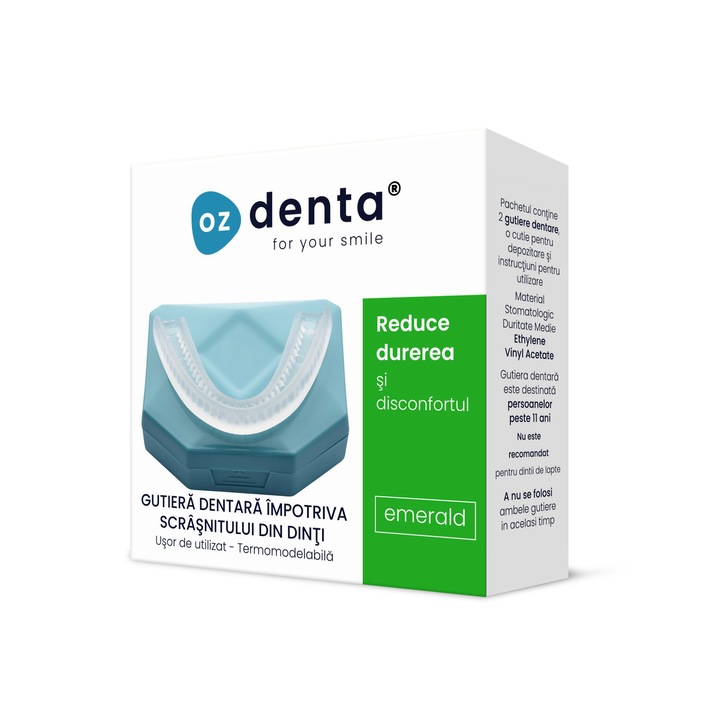 Oz Dental Bruxism Fogcsikorgatás Elleni Sín, 2 db, ingyen dobozzal