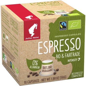 Cafea capsule Julius Meinl Espresso BIO FT, compatibile Nespresso, 10 capsule, 56g