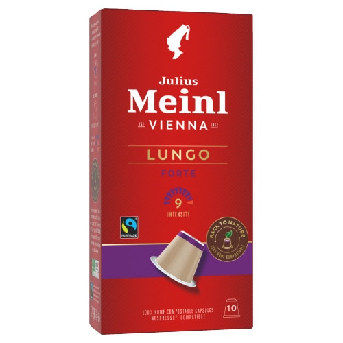 Cafea capsule, Julius Meinl Lungo FT, compatibile Nespresso, 10 buc, 56 g