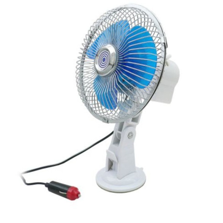 Carcommerce 12 V fém ventilátor szívókoronggal