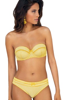 Sutien balconette, burete gradual, din microfibra, Passepartout, Galben 75B Sutien balconette, burete gradual, din microfibra, Passepartout, Galben 75B