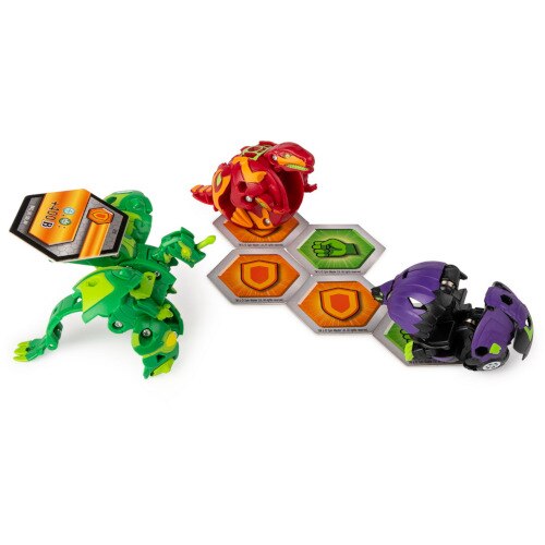 Pachet Spin Master de Start Bakugan S2 Trox, Hydorous si Dragonoid Ultra