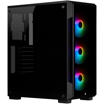 Carcasa Corsair Carbide Series™ iCUE 220T RGB, Mid-Tower, fara sursa, ATX, Black Carcasa Corsair Carbide Series™ iCUE 220T RGB, Mid-Tower, fara sursa, ATX, Black