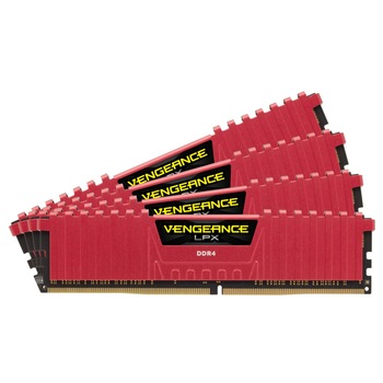 Memorie Corsair VENGEANCE® LPX, 64GB (4 x 16GB) DDR4, 2133MHz CL13, Memory Kit Memorie Corsair VENGEANCE® LPX, 64GB (4 x 16GB) DDR4, 2133MHz CL13, Memory Kit