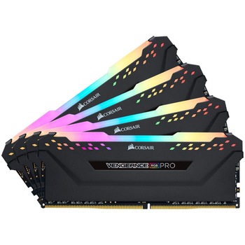 Memorie Corsair VENGEANCE® RGB PRO, 128GB (4 x 32GB) DDR4, 3600MHz CL18, Memory Kit Memorie Corsair VENGEANCE® RGB PRO, 128GB (4 x 32GB) DDR4, 3600MHz CL18, Memory Kit