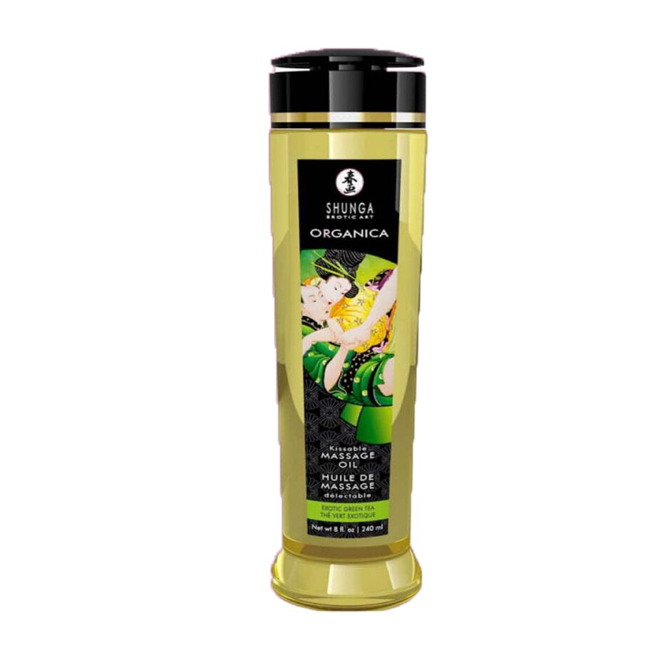 Ulei de masaj erotic cu ceai verde organic Shunga 240 ml