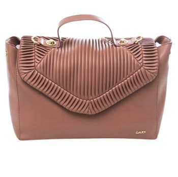 Geanta de mana de dama, Gaudi, Model Luna V9AI-71300, Piele ecologica, Cu model plisat, Roz phard, 33x25.5x14 Geanta de mana de dama, Gaudi, Model Luna V9AI-71300, Piele ecologica, Cu model plisat, Roz phard, 33x25.5x14