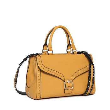 Geanta de mana de dama, Gaudi, Model Luchy V9AI-71240, Piele ecologica, Cu tinte, Mustar, 32x22x16 Geanta de mana de dama, Gaudi, Model Luchy V9AI-71240, Piele ecologica, Cu tinte, Mustar, 32x22x16