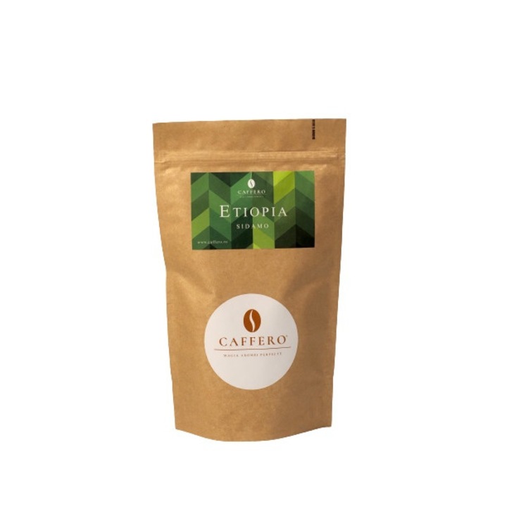 Etiópia-Sidamo kávébab, koffeinnel, 250 g