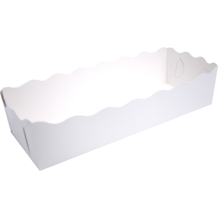 Tavite Cozonac 29x11x7 cm Albe, set 10 buc