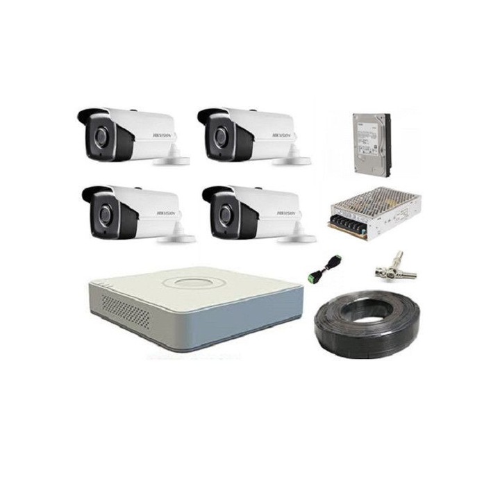 Sistem de Supraveghere, Zosi 8CH DVR cu 8 Camere, 1080P, Nocturna, IP66