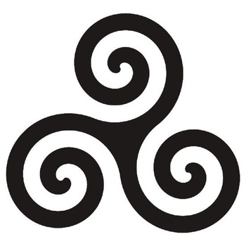 Sticker decorativ perete / geam si auto - triskelion, 10x10 cm Sticker decorativ perete / geam si auto - triskelion, 10x10 cm