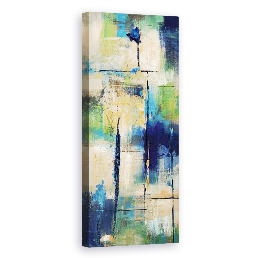 Tablou canvas - Abstract, Stropi Indigo I, 40 x 120 cm