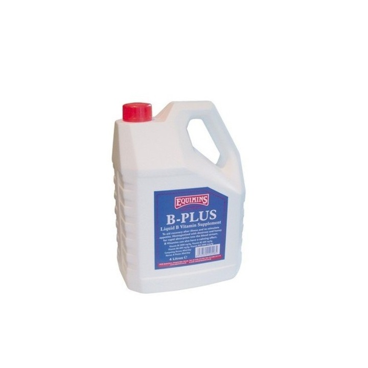 Supliment lichid vitamina B (B1, B2, B6 si B12) pentru cabaline, Equimins, 4 l