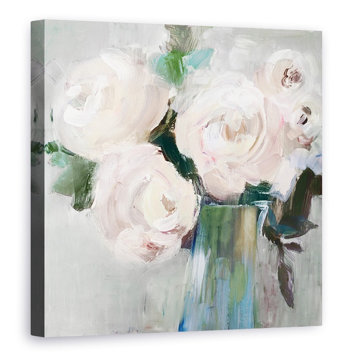 Tablou canvas - Flori, Buchet roz pal II, 70 x 70 cm