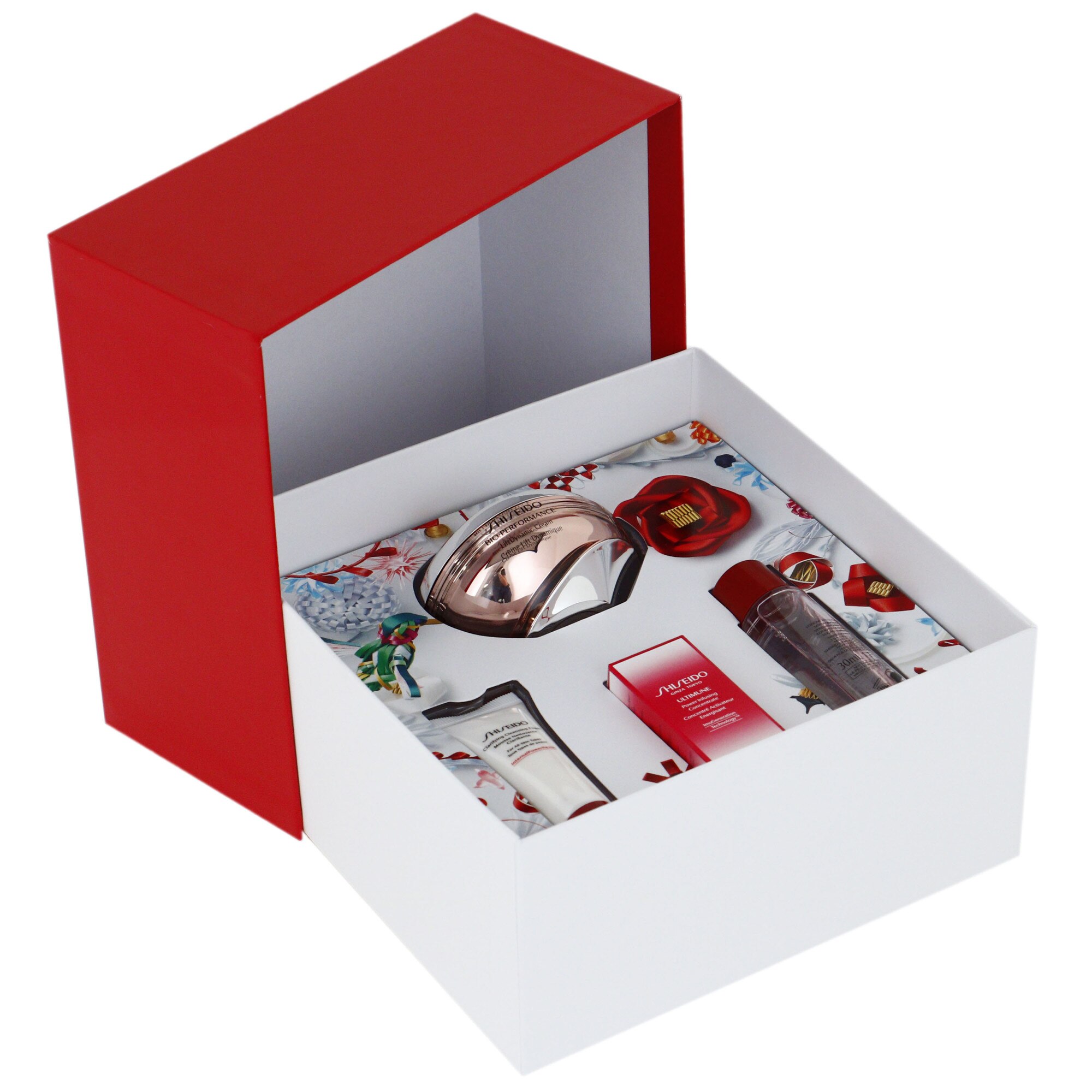 Set Shiseido: Crema Bio-Perfomance Liftdynamic, 50 ml + Spuma de curatare, 15 ml + Tratament softner, 30 ml + Concentrat Ultimune Power Infunsing, 5 ml