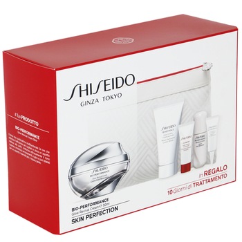 Set Shiseido: Crema Bio-Performance, 50 ml + Spuma de curatare, 30 ml + Concentrat Ultimune Power, 5 ml + Ser, 7 ml + Tratament ochi, 3 ml + Portfard Set Shiseido: Crema Bio-Performance, 50 ml + Spuma de curatare, 30 ml + Concentrat Ultimune Power, 5 ml + Ser, 7 ml + Tratament ochi, 3 ml + Portfard