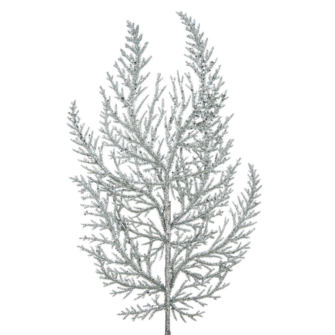 Ramura feriga argintie de Craciun, Maison du Paradis, 47 cm