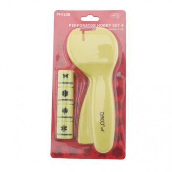 Perforator DACO Hobby, Patru Forme Interschimbabile, Perforare 1 cm Perforator DACO Hobby, Patru Forme Interschimbabile, Perforare 1 cm