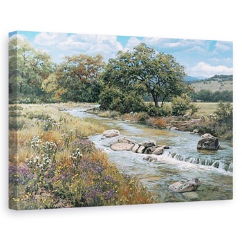 Tablou canvas - Peisaj, Natura, Peisaj, Rau, Flori de Camp, Pictura, 40 X 60 cm Tablou canvas - Peisaj, Natura, Peisaj, Rau, Flori de Camp, Pictura, 40 X 60 cm