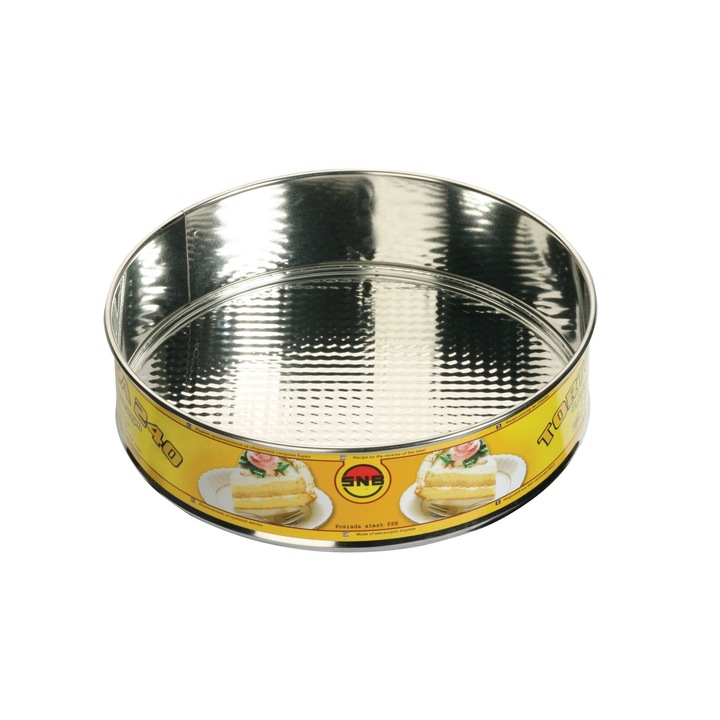Snb 87708 tortaforma csatos 24 cm, ezüst