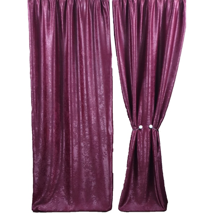 Комплект 2 блек-аут пердета изчистено кадифе модел MASTEL 150x260cmx2 grain color