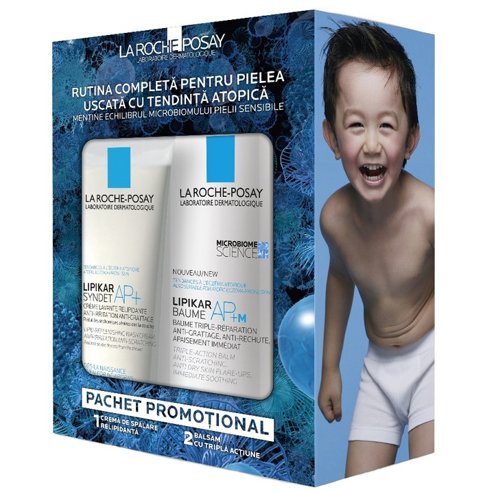 Pachet Lipikar Balsam APM+ 400 ml + Lipikar Syndet 200 ml