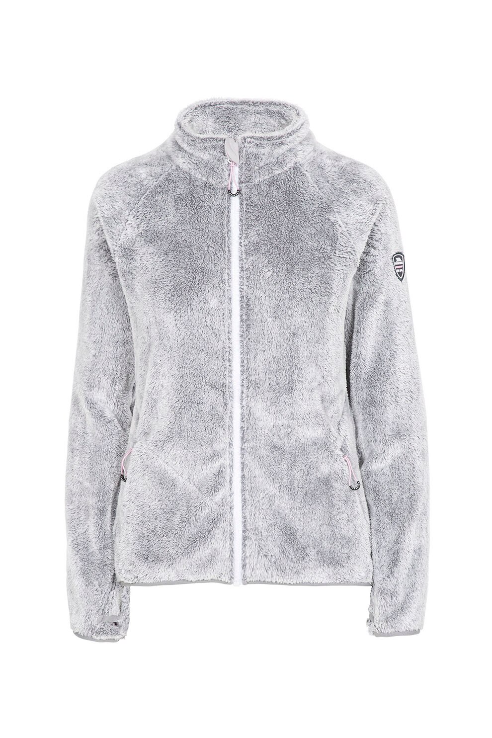 Trespass, Jacheta din material fleece cu fermoar Telltale, Gri deschis melange