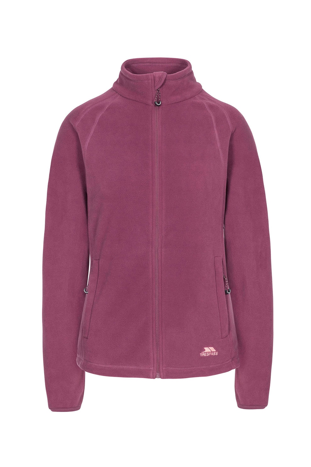 Trespass, Bluza din material fleece cu fermoar si guler mediu Nonstop, Violet tyrian