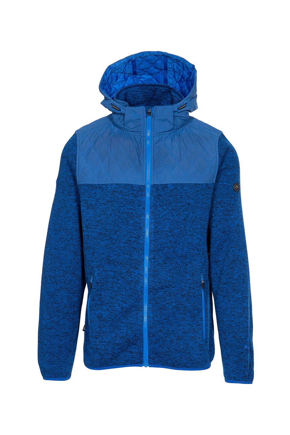 Trespass, Hanorac cu fermoar si segmente cu aspect matlasat Fairleystead, Albastru royal