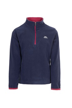 Trespass, Bluza sport din material fleece cu fermoar scurt Sybil, Bleumarin Trespass, Bluza sport din material fleece cu fermoar scurt Sybil, Bleumarin