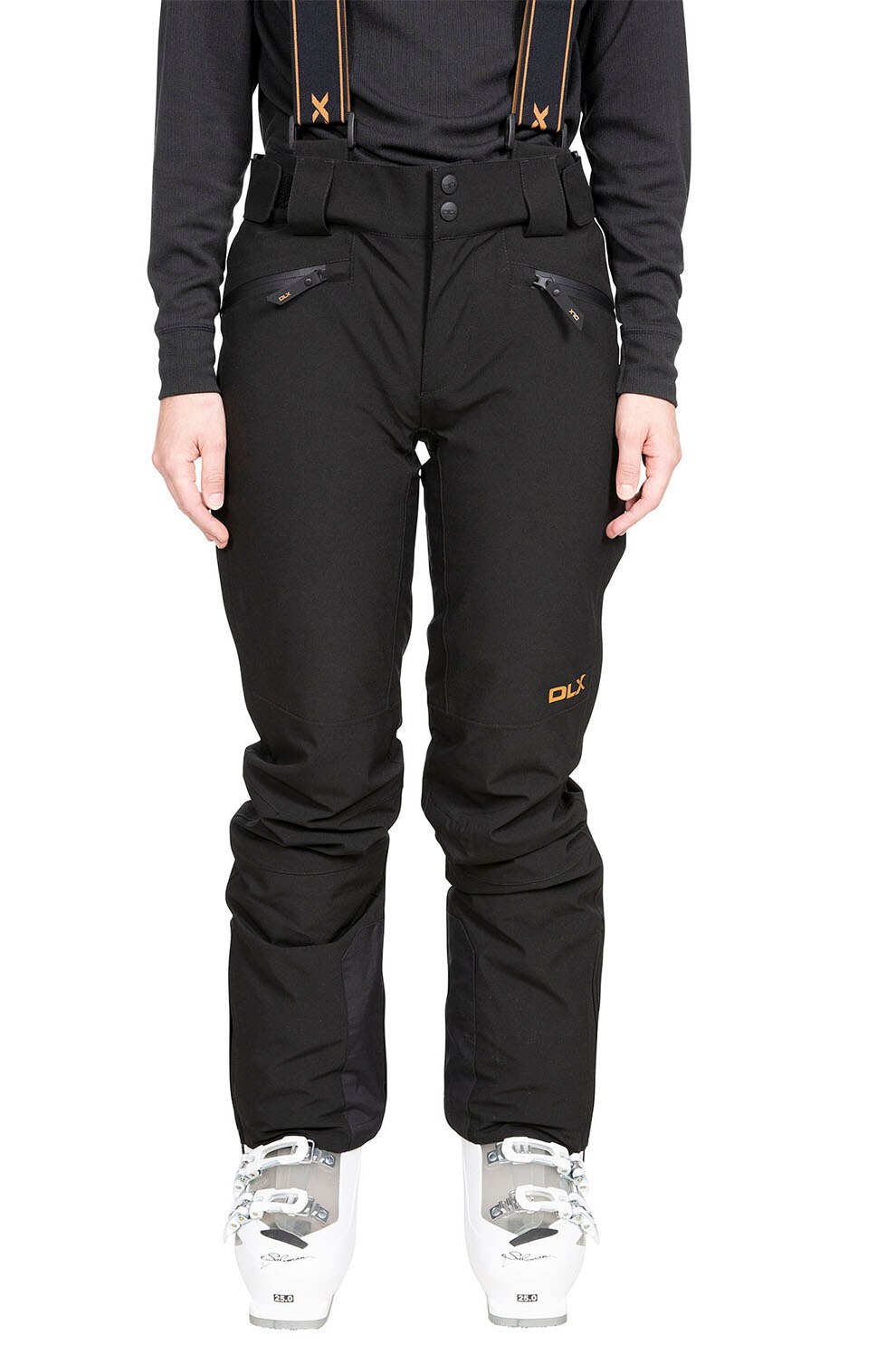 Trespass, Pantaloni slim fit impermeabili pentru schi Sylvia, Negru