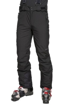 Trespass, Pantaloni slim fit impermeabili pentru schi Becker, Negru Trespass, Pantaloni slim fit impermeabili pentru schi Becker, Negru