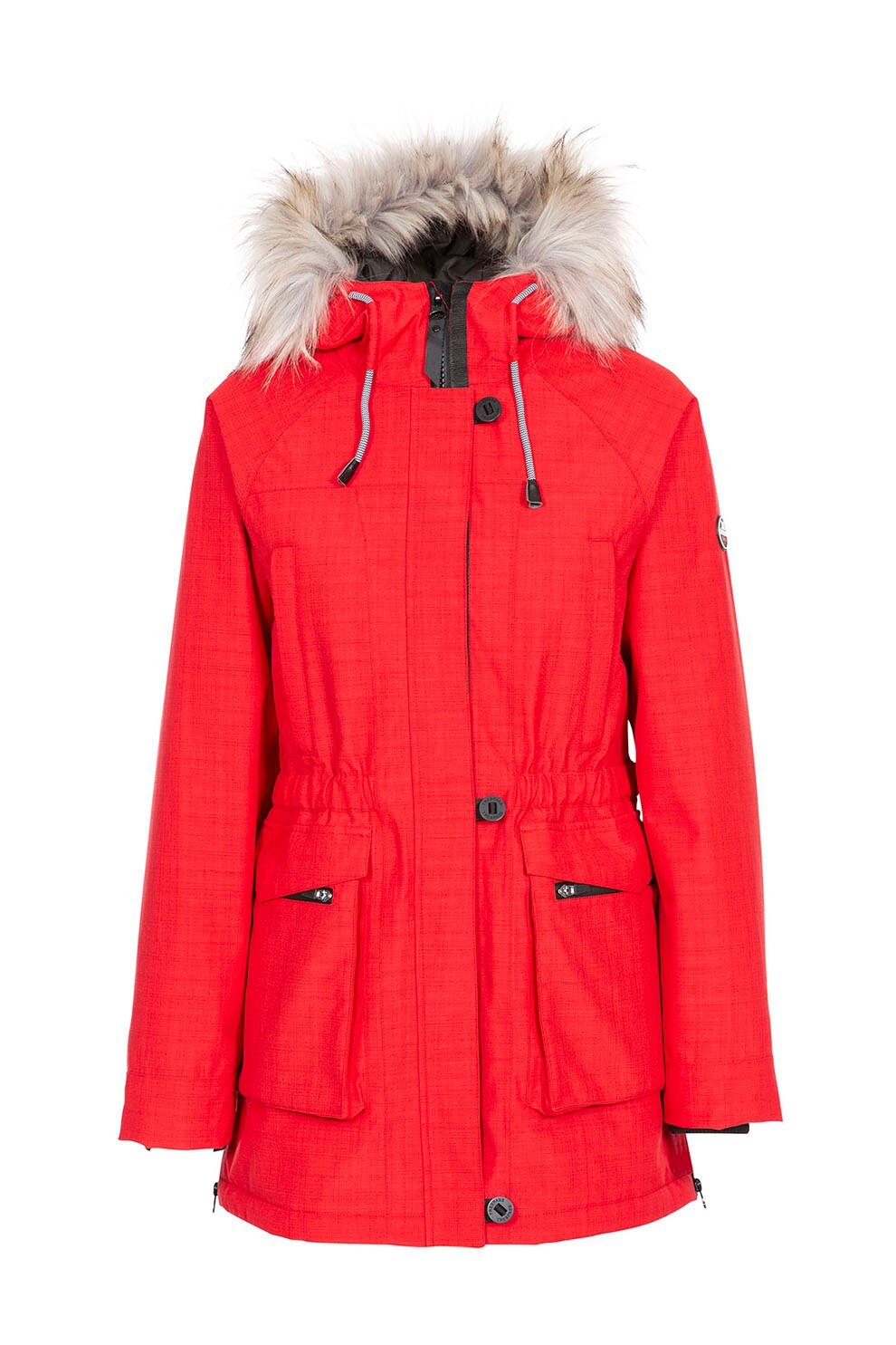 Trespass, Geaca parka impermeabila Caption, Rosu, S